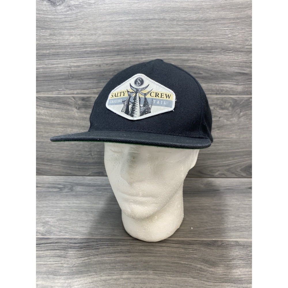 Salty Crew Chasing Tails SnapBack Hat Fish Tail Patch Logo